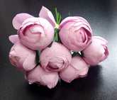 Buchet cu bujori artificiali roz – 7 flori 24cm